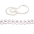 Single Strand 22 Inch 6.0-7.0mm White Semi-Round Freshwater Cultured Pearl Necklace