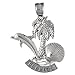 Clevereve's 14K White Gold Pendant Two Tone
