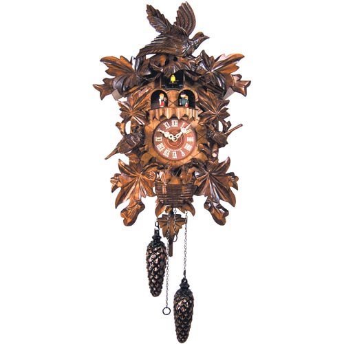 Dancing People Cuckoo Clock - Wood