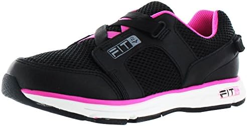 Fit2 X-Strap Women's Wide Width Sneakers Shoes Nurse Black Size 7