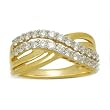 14K Yellow Gold Diamond Ring - 0.75 Ct.