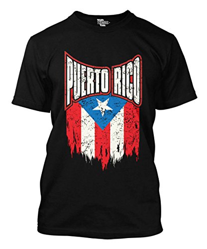 Big Puerto Rico Distressed Flag Men's T-shirt
