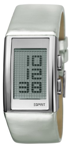 Esprit Damen-Armbanduhr Future Shine Silver Digital Leder ES101382004
