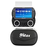 GTMax Black Zipper Pouch Cover Case + Clear LCD Screen Protector for Sony P ....