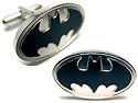 Dark Knight Batman Movie Silver Black Cufflinks