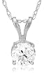 14k Choice of White or Yellow Gold Round Diamond Solitaire Pendant (1 ct, H-I Color, SI2-I1 Clarity) 14k Choice of White or Yellow Gold Round Diamond Solitaire Pendant (1 ct, H-I Color, SI2-I1 Clarity)
