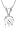 14k White Gold Round Diamond Solitaire Pendant (1 ct, H-I Color, SI2-I1 Clarity)
