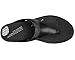 FitFlop Women's Banda Micro Crystal Toe Post, All Black, 8 M US