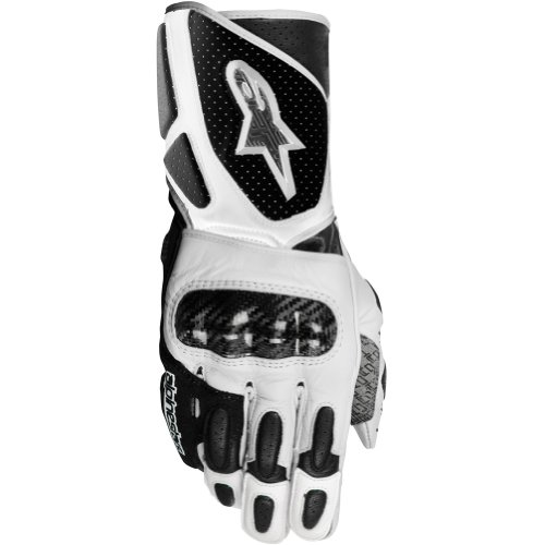 Alpinestars Stella SP-2 Women's Leather On-Road Racing Motorcycle Gloves - Black/White / Small