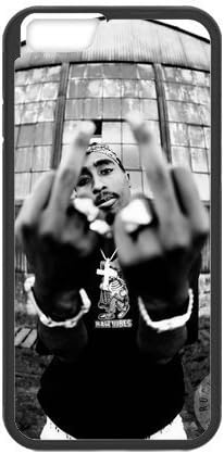 Onshop Custom Black and White 2PAC TUPAC SHAKUR Phone Case Laser Technology for iPhone 6 4.7 Inch