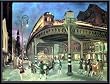 Art Poster Metal Framed Print - Sixth Avenue Elevated at Third St., 1928 - Artist: John Sloan- Poster Size: 19 X 26