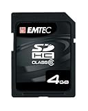 EMTEC 4 GB 133x High Speed SD Memory Card, Class 6 EKMSD4GB133XHC (Black)