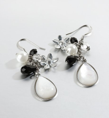 Autograph Sparkle Charm Drop Earrings
