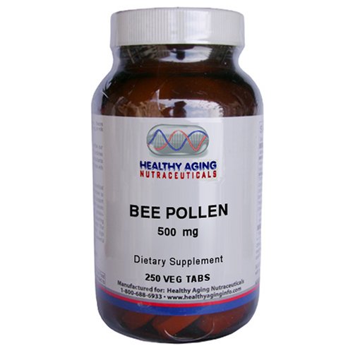 Healthy Aging Nutraceuticals Bee Pollen 500 Mg 250 Vegetarian Tablets by Healthy Aging Nutraceuticals