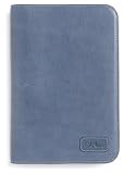 Cole Haan Hand-Stained Pebble Grain Leather Kindle Cover with Hinge (Fits 6" Display, Latest Generation Kindle), Blue Pearl
