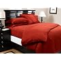 Pinzon 160-Gram Solid Flannel Full/Queen Duvet Cover, Brick