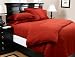 Pinzon 160-Gram Solid Flannel Full/Queen Duvet Cover, Brick
