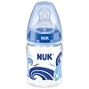 NUK 10215123 First Choice+ Babyflasche aus PA 150 ml mit Anti-Colic-Trinksauger Silikon Gr��e 1 S (0-6 Monate) f�r Tee, BPA frei, Farbe blau