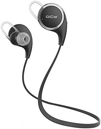 Glele QY8 Bluetooth Earbuds V4.1 Wireless Stereo Headphones In-ear Headphones Sports Devices for Gym Running Exercise Music Bluetooth Earphone for iPhone iPad Android Smart Phones (Black)