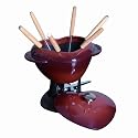 The Heart of Staub Fondue Setwith Lid, Red