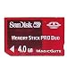 SanDisk Gaming 4GB Memory Stick Pro Duo Memory Card (Transparent Red) Image