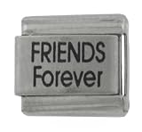 SilverBin Friends Forever Stainless Steel Italian Charm Link