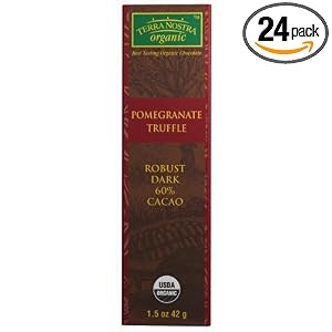 TERRA NOSTRA organic Chocolate, 1.5-Ounce Bar (Pack of 24)
