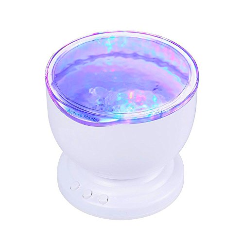 Goldenwide® New Mini Ocean Projector Wave Projection Lamps with Speaker LED Night Light for Home Room Bedroom ¨C Multicolor Goldenwide® New Mini Ocean Projector Wave Projection Lamps with Speaker LED Night Light for Home Room Bedroom ¨C Multicolor