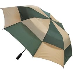 Samsonite's Windguard Automatic Open Umbrella, Khaki/Hunter