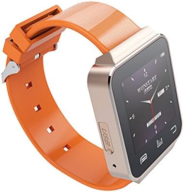 P PLATER New Bluetooth Intelligent Smart Watch T501 Sport Wrist Watch Bluetooth Sync.Camera Remote Control Altimeter Barometer Thermometer Pedometer Sleep Calorie Monitor for Android and iPhone IOS TPU Band Orange