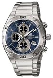 Casio EF-517D-2A Edifice EF517D-2A Blue Dial Chronograph Stainless Steel Mens Watch