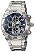 Casio EF-517D-2A Edifice EF517D-2A Blue Dial Chronograph Stainless Steel Mens Watch