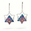 Judaic Star Dangle Earrings