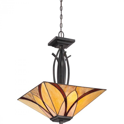 Best Buy Quoizel TFAS2817VA Asheville with Valiant Bronze Finish Pendant With 3 Lights