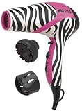 Hot Tools Pink Zebra Ionic 1875 Watt Hair Dryer, 1034PZ