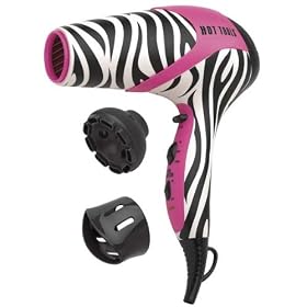 Hot Tools Pink Zebra Ionic 1875 Watt Hair Dryer, 1034PZ