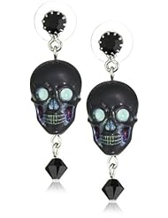 Tarina Tarantino "Iconic" Zombie Skull Drop Earrings