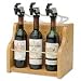 Wine Dispenser and Preserver 3 bottle (Oak) (11H x 13W x 10D)