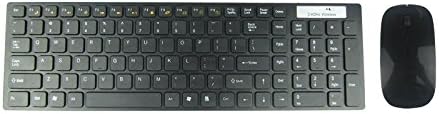 PDXSun Wireless Keyboard and Mouse Combo-High performance Wireless NARO Receiver Ultra-slim Keyboard/ Mouse Combo-Black