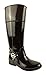 Michael Kors Fulton Harness Womens Black/Coffee Tall Rainboots