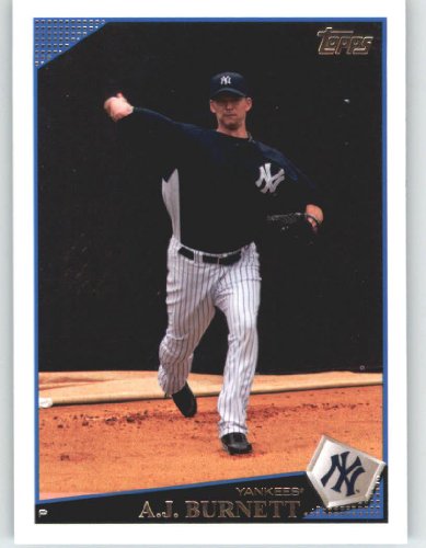 2009 Topps #630 A.J. Burnett - New York Yankees (Baseball Cards)
