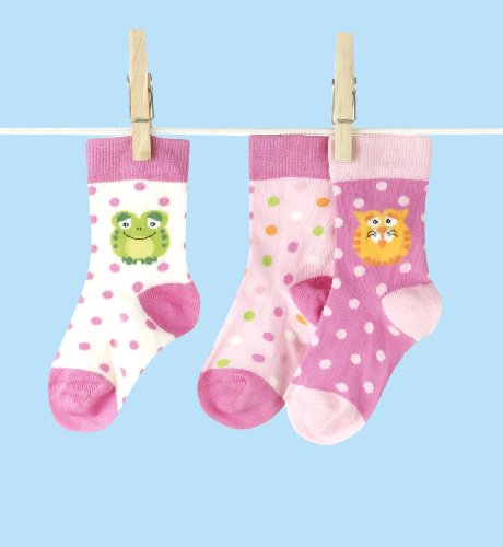5 Younger Girls Spotty Animal Socks