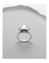 London-Blue Topaz Ring In 7000 Sterling Silver