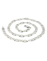 Sterling Silver Solid Marine Anchor Link Chain Necklace 6.4MM 24"