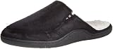 Isotoner Men's Microsuede Clog Footwear, Black, X-Large