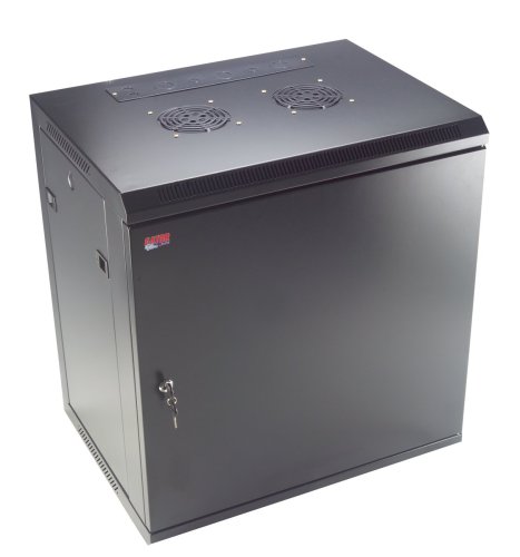 Gator Cases GR-WF4B0917TB-9U 17-Inch Deep Fixed Wall Mounted Rack with Steel Front Door Included (Black)