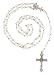 White Faux Pearl Rosary With 6mm Beads - 26in. Rosary Necklace - 31in. Overall Length