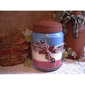 26oz All American Glass Jar Soy Candle by CricketCat