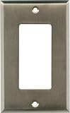 SATIN NICKEL Switchplates Outlet Covers, Rocker, GFCI 1 Wide