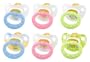 NUK 10172027 - Latex Beruhigungssauger (Schnuller) Happy Kids, Gr��e 2 (6-18 Monate), kiefergerecht, BPA-frei, 2 St�ck, Farbe nicht frei w�hlbar